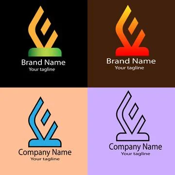 Elevation Crest - Aspire Mark - Summit Spark - Logo Design Stock Illustration