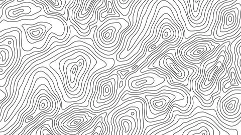 Elevation Map Line Illustration Background Stock Illustration