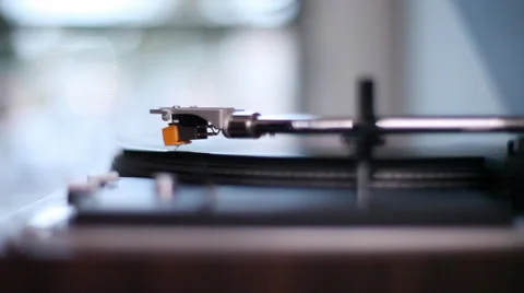 Elevation shot of turntable operation Stock Footage 46492677