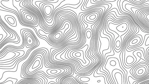 Elevation Style Contour Lines Art Background Stock Illustration