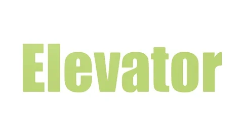 Elevator Animated Word Cloud Isolated Video stock 103558974