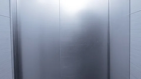 Elevator is arriving and doors open Stock Footage 94499058
