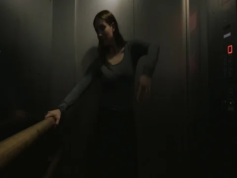 Elevator Ballet Exercises Stock Footage