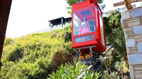With elevator to the beach Stock-Footage 42762848