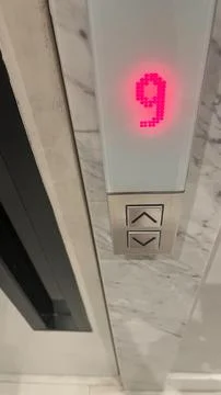 Elevator botton Stock Photos