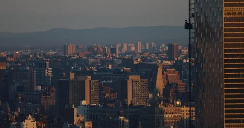 Elevator Building At Dawn In NYC Vídeo Stock 104007508