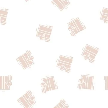 Elevator in building glyph seamless pattern イラスト素材