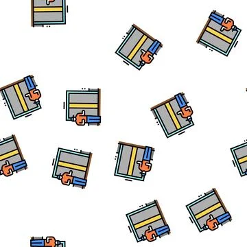 Elevator in building vector seamless pattern イラスト素材