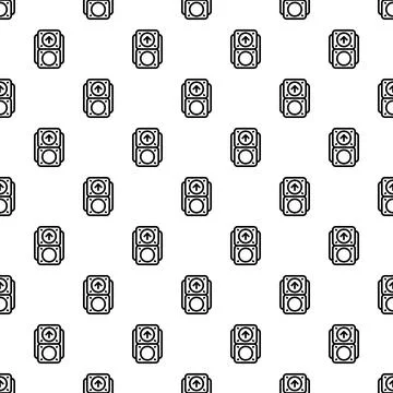 Elevator up button controller seamless pattern 스톡 일러스트