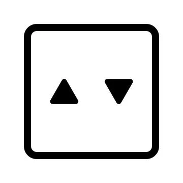 Elevator button icon. Up and down buttons. Vector. Stock Illustration
