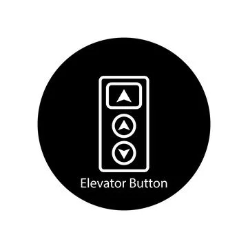 Elevator button icon vector Stock Illustration
