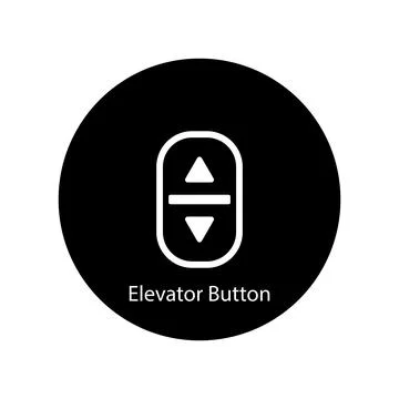 Elevator button icon vector Stock Illustration