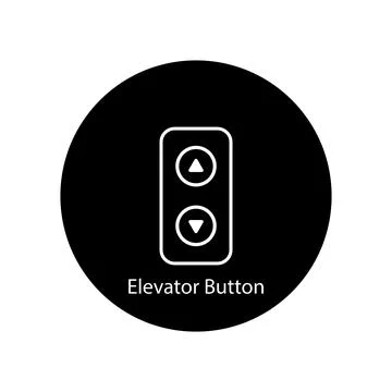 Elevator button icon vector Stock Illustration
