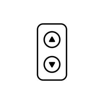 Elevator button icon vector Stock Illustration