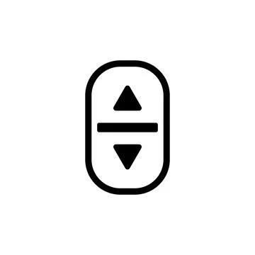 Elevator button icon vector Stock Illustration