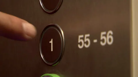 Elevator buttons Stock Footage 34957429