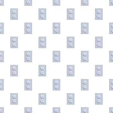 Elevator buttons forming up and down seamless pattern Stock Illustration