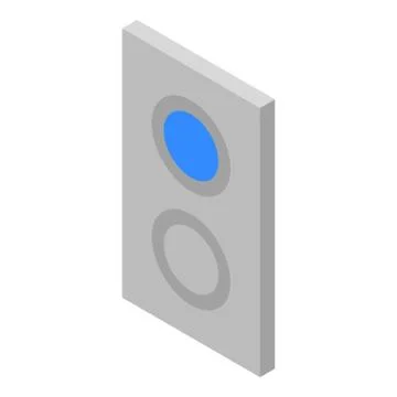 Elevator buttons icon, isometric style Stock Illustration