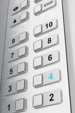 Elevator buttons Stock Illustration