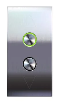 Elevator buttons on metal panel Stock Illustration
