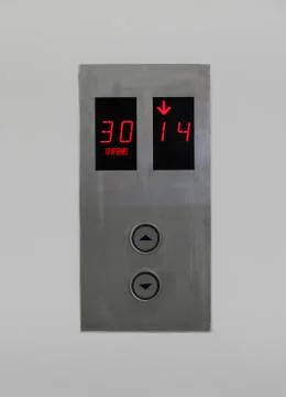 Elevator buttons Foto stock