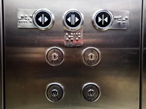 Elevator buttons Fotos de archivo