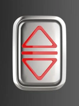 Elevator call button. Stock Illustration
