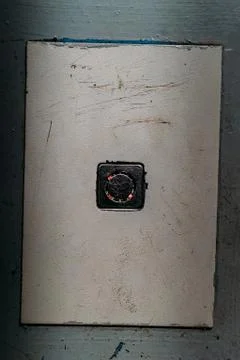 Elevator call button Foto stock