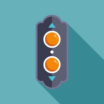 Elevator call buttons for going up and down Illustrazione stock