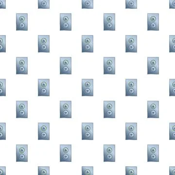 Elevator call buttons seamless pattern moving up and down Stock Illustration