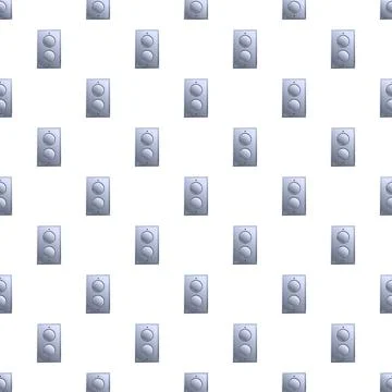 Elevator call buttons seamless repeating pattern background Illustrazione stock