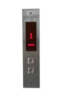 Elevator call buttons. on white isolated background Stock Photos