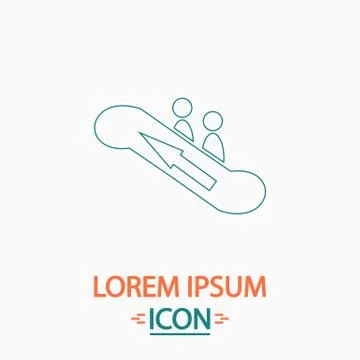 Elevator computer symbol Stock Illustration