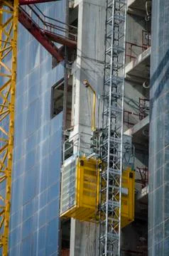 Elevator in Construction Stock Photos