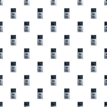 Elevator control panel button seamless pattern background Illustrazione stock