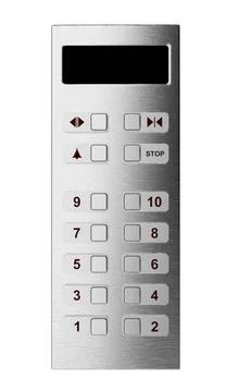 Elevator control panel Elevator control panel isolated on white Copyright:... Stock Photos