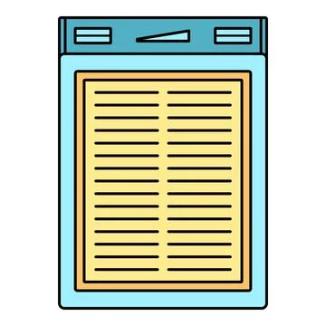 Elevator control panel icon showing floor selection buttons 스톡 일러스트