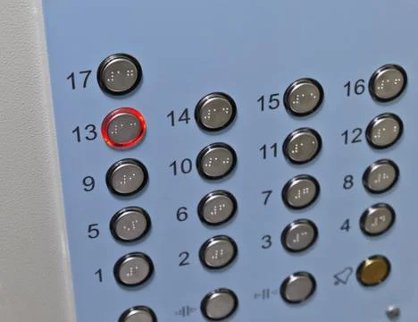 Elevator Control Panel Foto stock