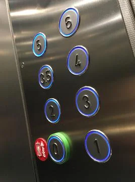 Elevator control panel Stock Photos