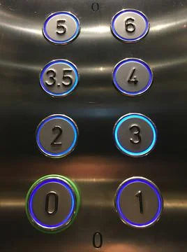 Elevator control panel Stock Photos