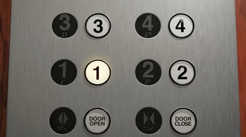 Elevator Countdown Stock Footage