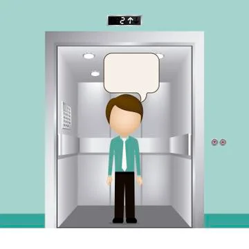 Elevator design over blue background, vector illustration Stock Illustration