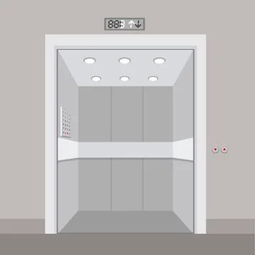 Elevator design over gray background, vector illustration Stock Illustration