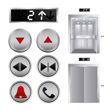 Elevator design over white background, vector illustration Illustrazione stock