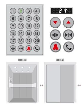 Elevator design over white background, vector illustration Stock Illustration