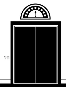 Elevator design over white background, vector illustration Illustrazione stock