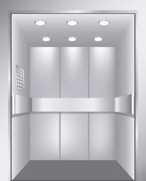Elevator design over white background, vector illustration Stock Illustration