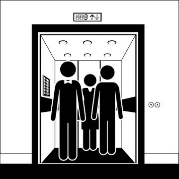 Elevator design over white background, vector illustration Illustrazione stock