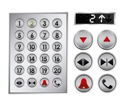 Elevator design over white background, vector illustration Illustrazione stock