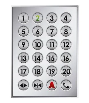 Elevator design over white background, vector illustration Stock Illustration